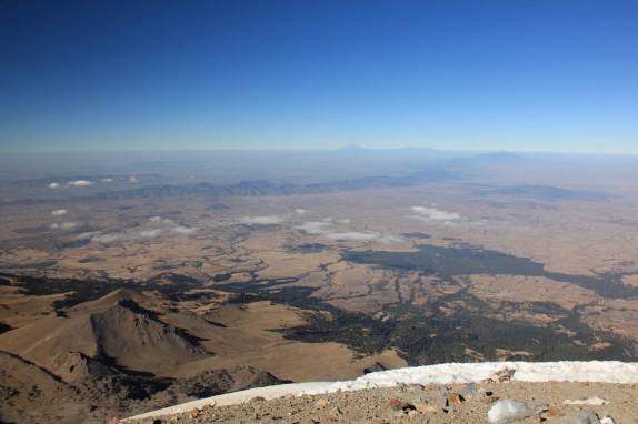 Paisagem vista do alto do Pico Orizaba, no México (foto de Geraldo Ozorio)